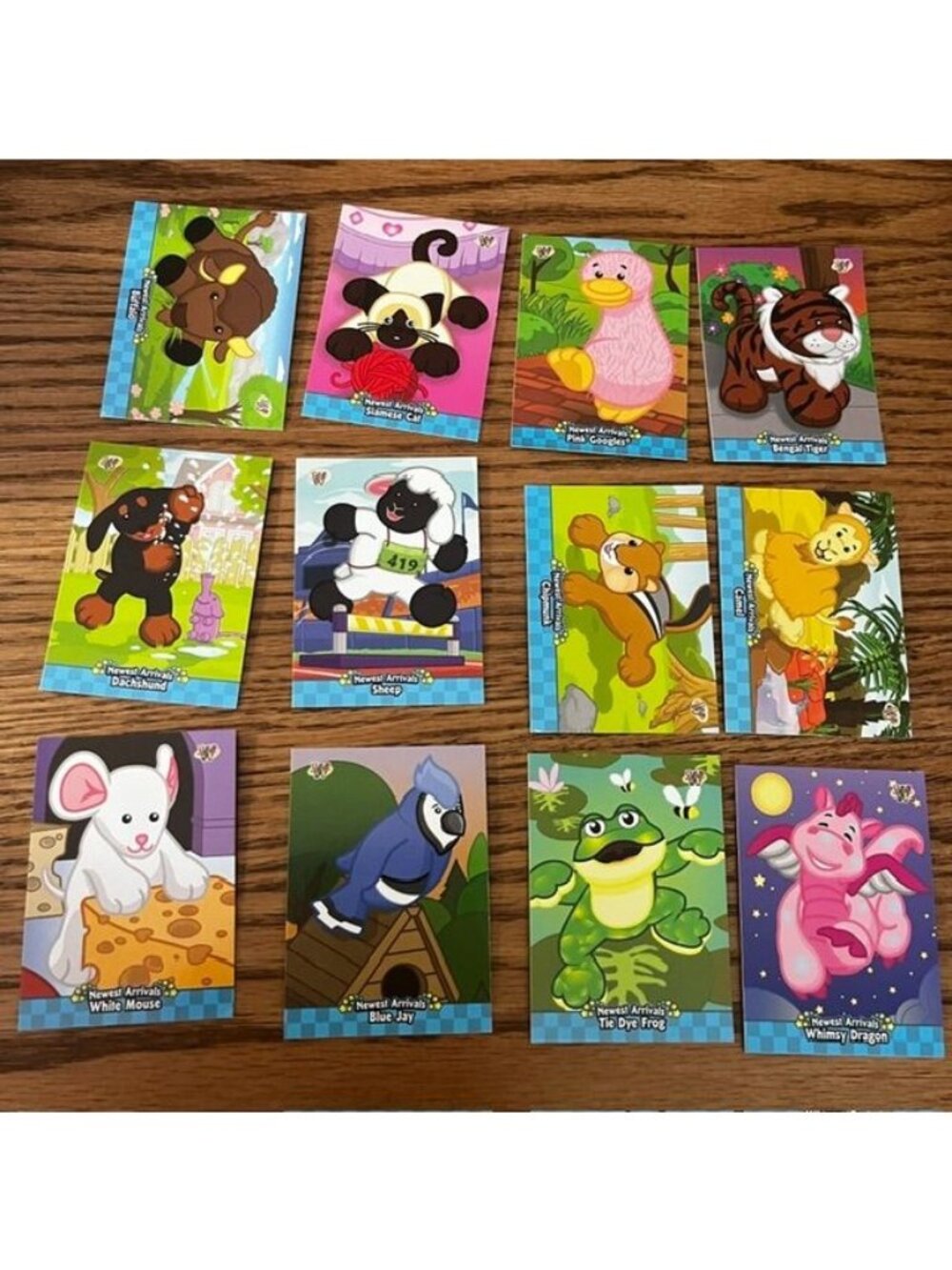 Webkinz Set of 12 Trading Cards